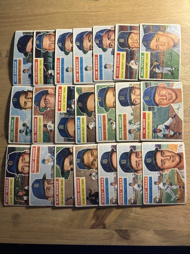 Topps detroit tigers 1956 - tigers,
